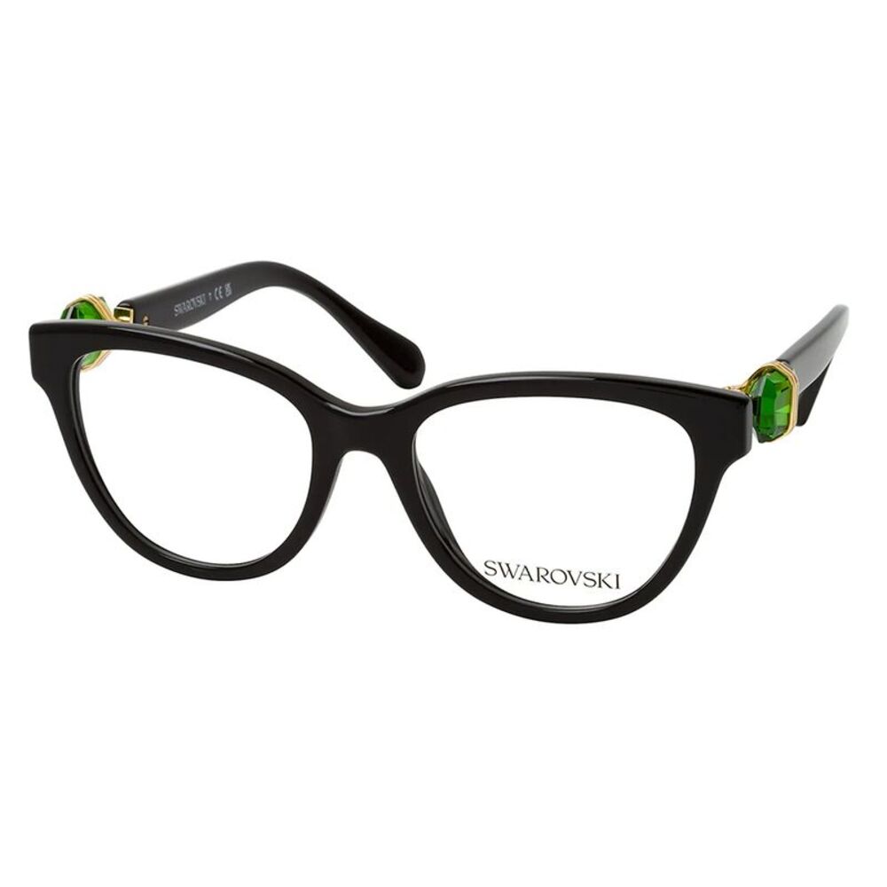 Swarovski SK 2004 1001 Black Plastic Cat-Eye Eyeglasses 52mm